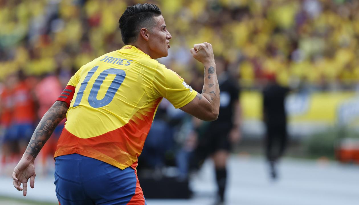 James Rodríguez, capitán de la Selección Colombia. 