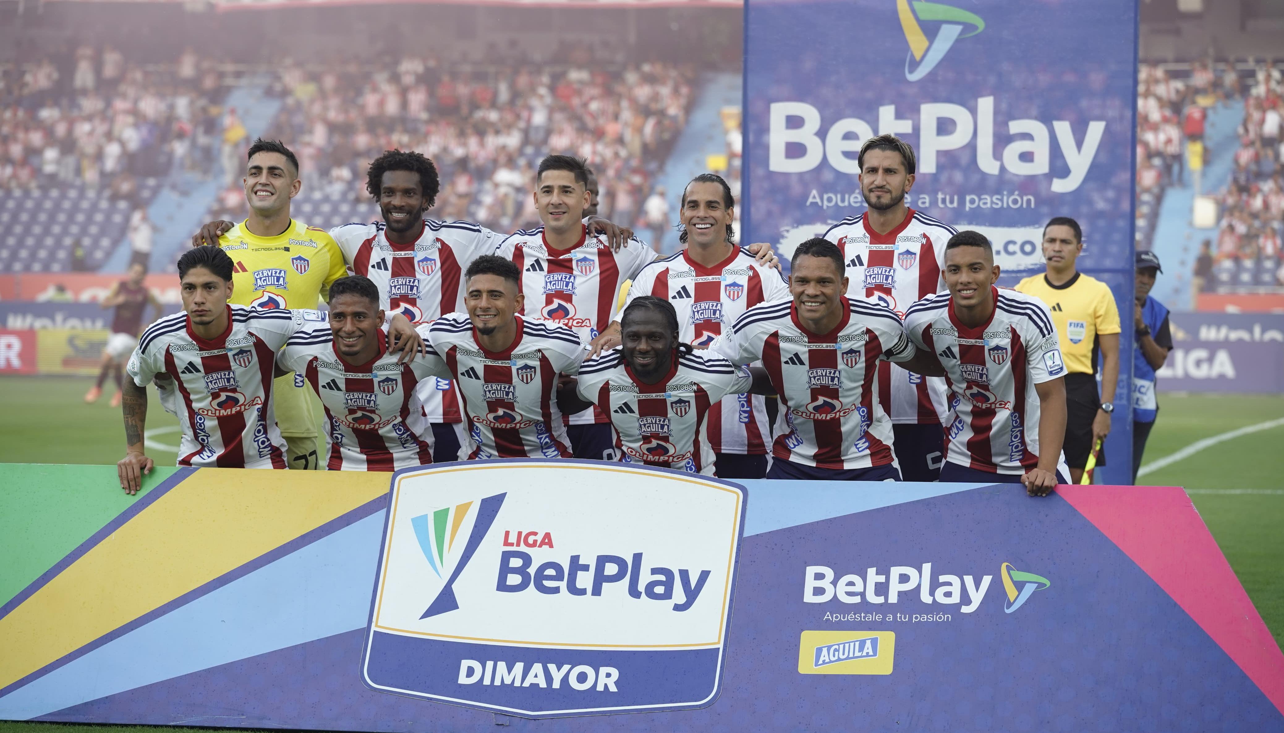 Formación inicialista de Junior en el partido contra Tolima, en la primera fecha de los cuadrangulares. 