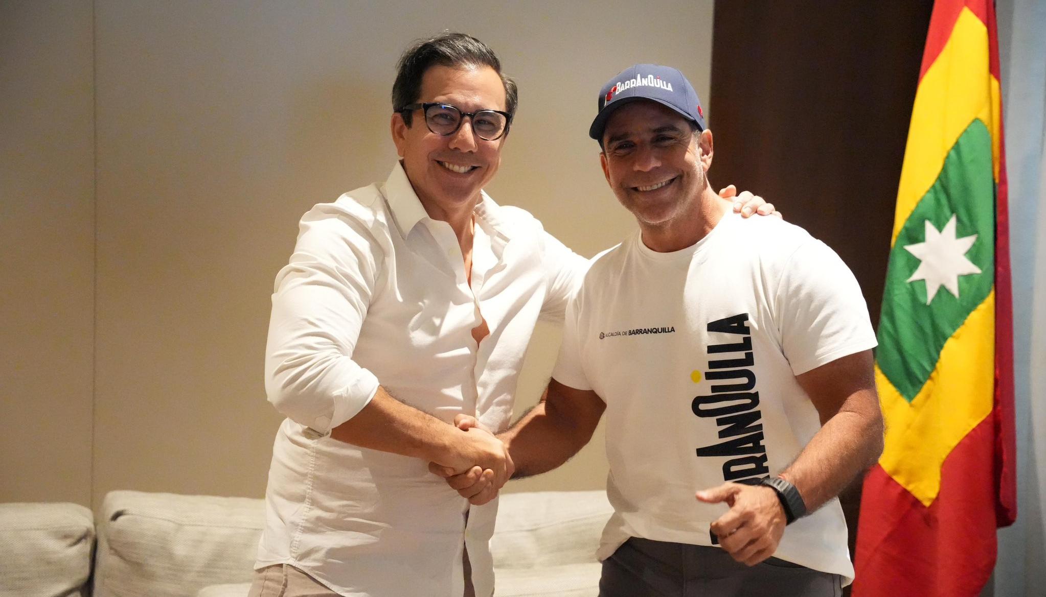 Kevin Murakami y Alcalde Alejandro Char. 