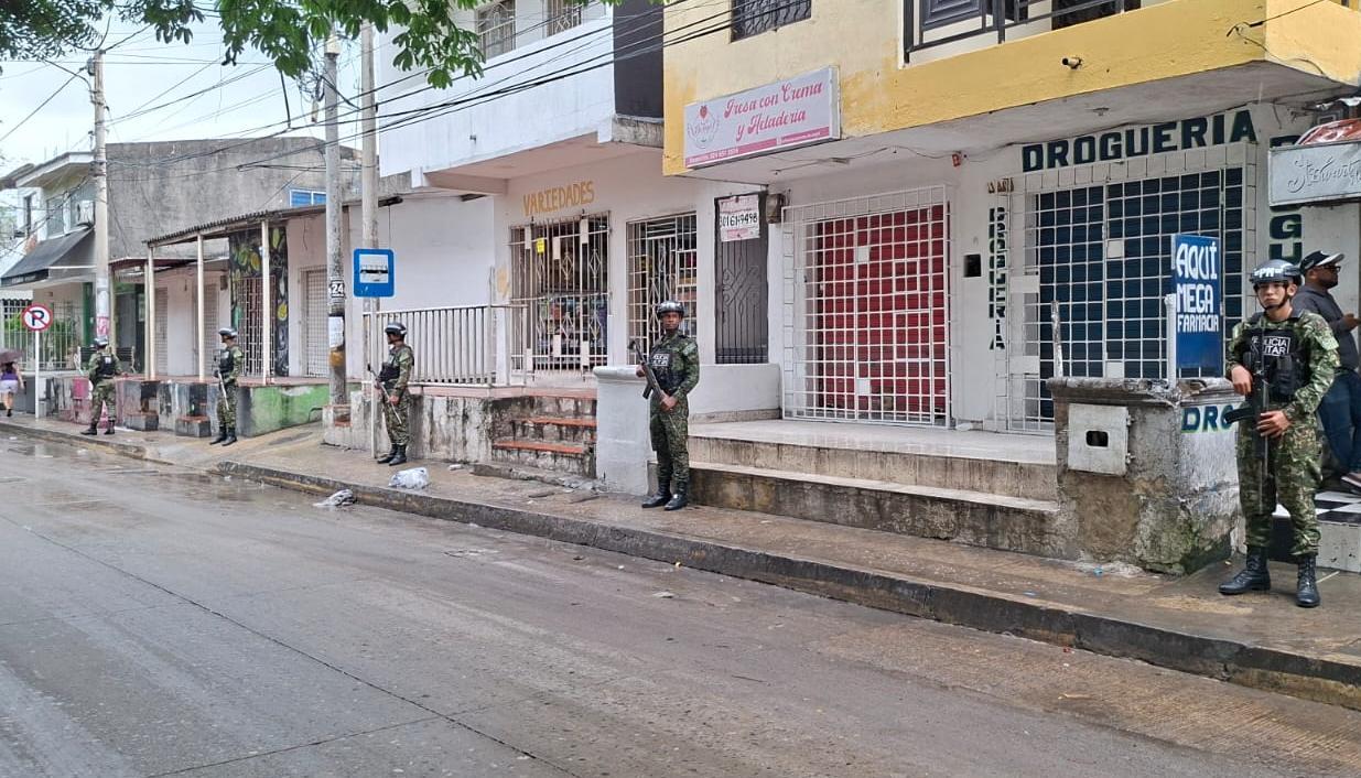 Calles de Soledad militarizadas. 