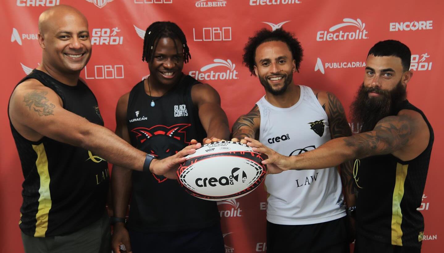 Grupo de participantes en el Creapro 7s de rugby en Barranquilla. 