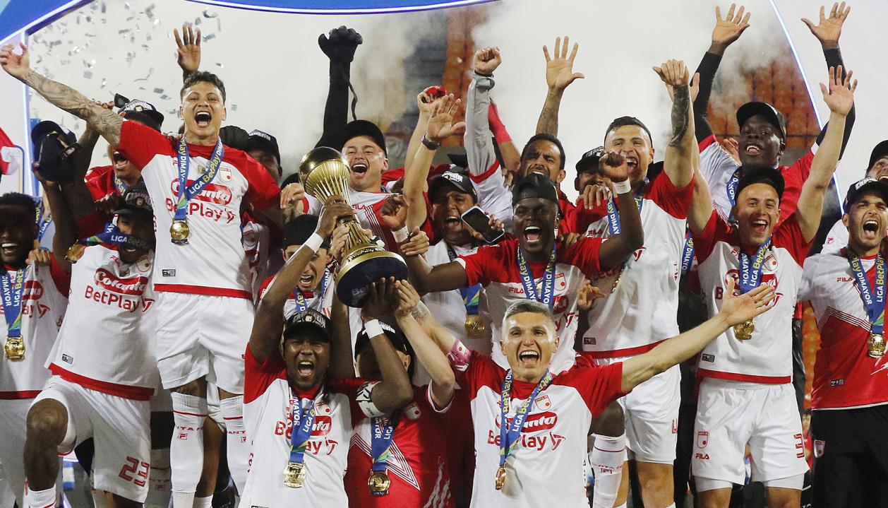 La celebración de Santa Fe tras la conquista de su décima estrella. 