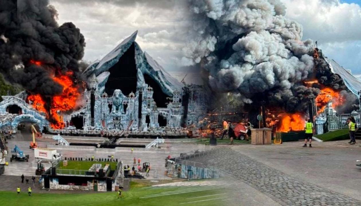 Así quedó el escenario principal del evento. 