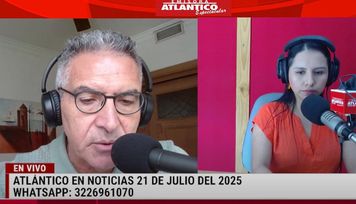 Transmisión de Atlántico en Noticias.