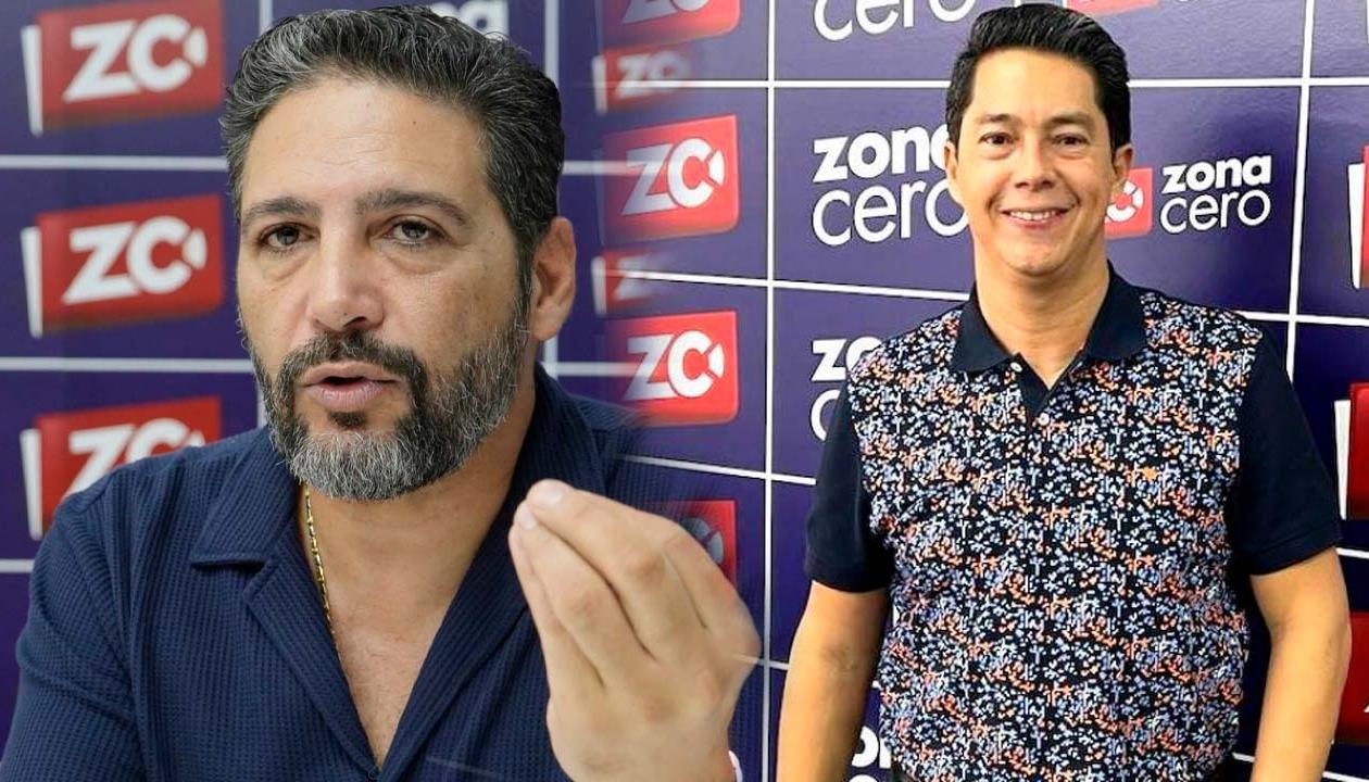 Los congresistas Agmeth Escaf y Pedro Flórez. 