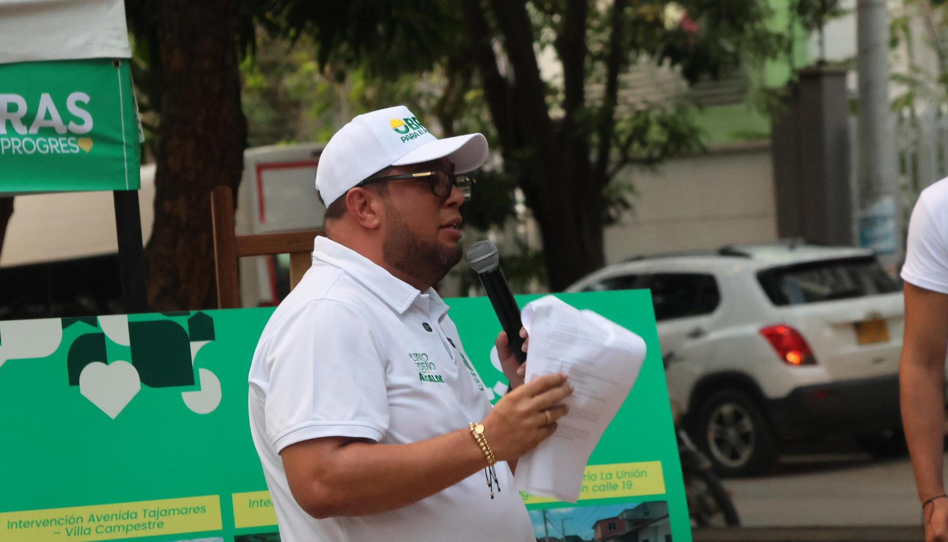 Plinio Cedeño, alcalde de Puerto de Colombia.