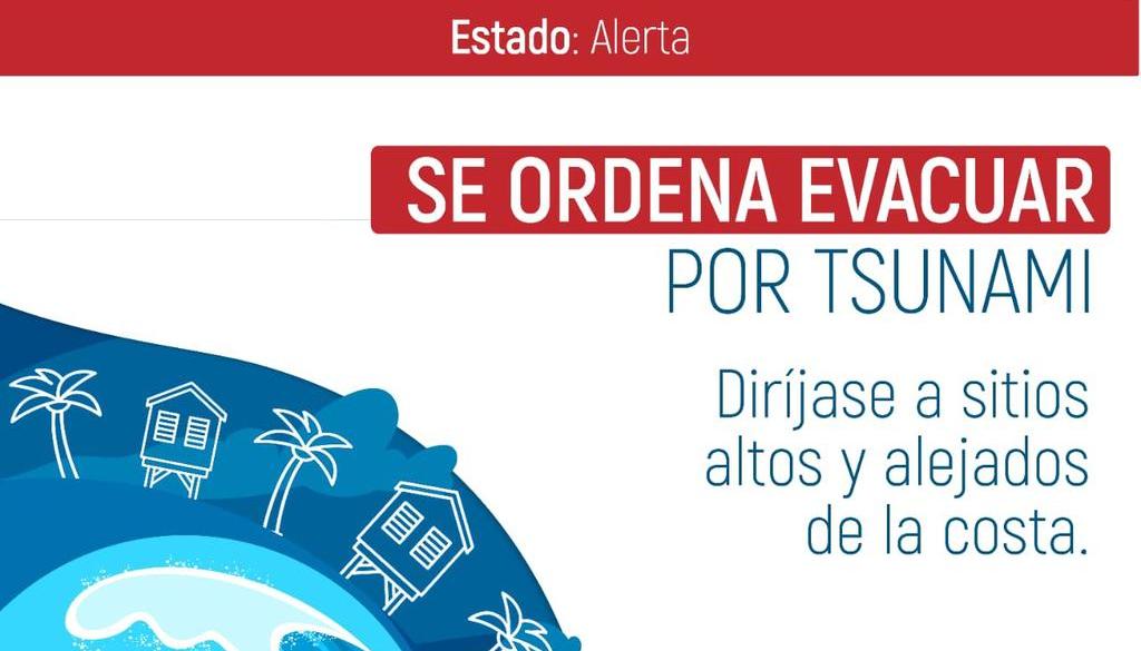 Imagen de la alerta emitida por la UNGRD.