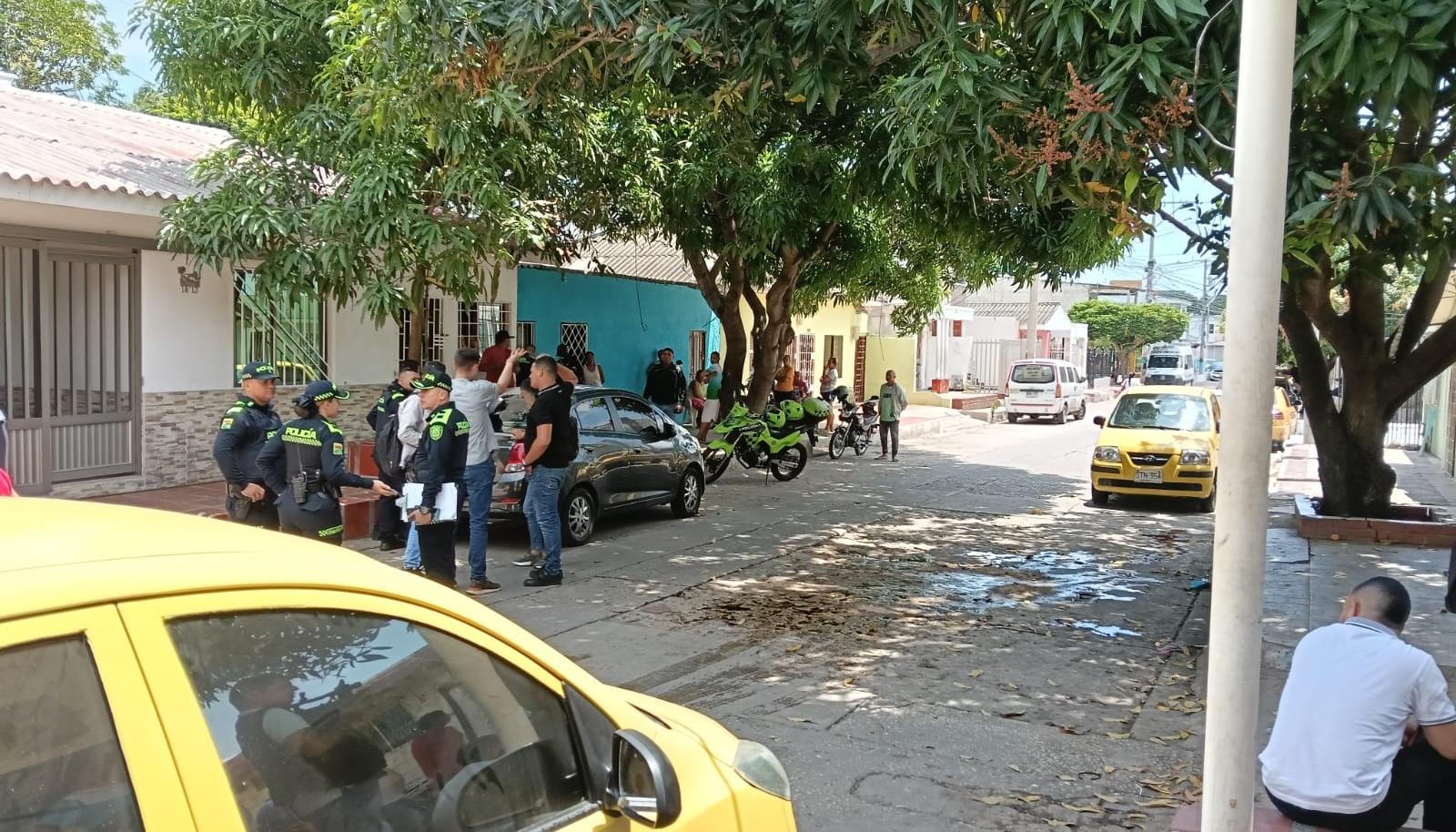 Lugar donde se registró el ataque a bala. 