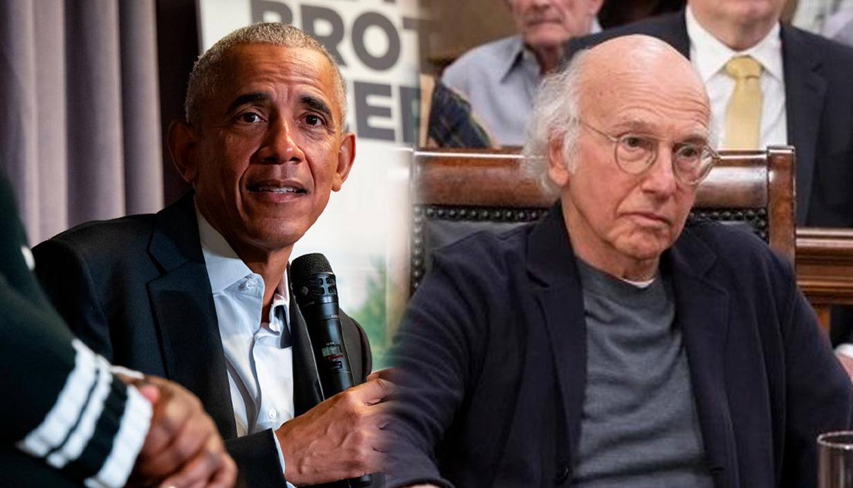 Barack Obama y Larry David.