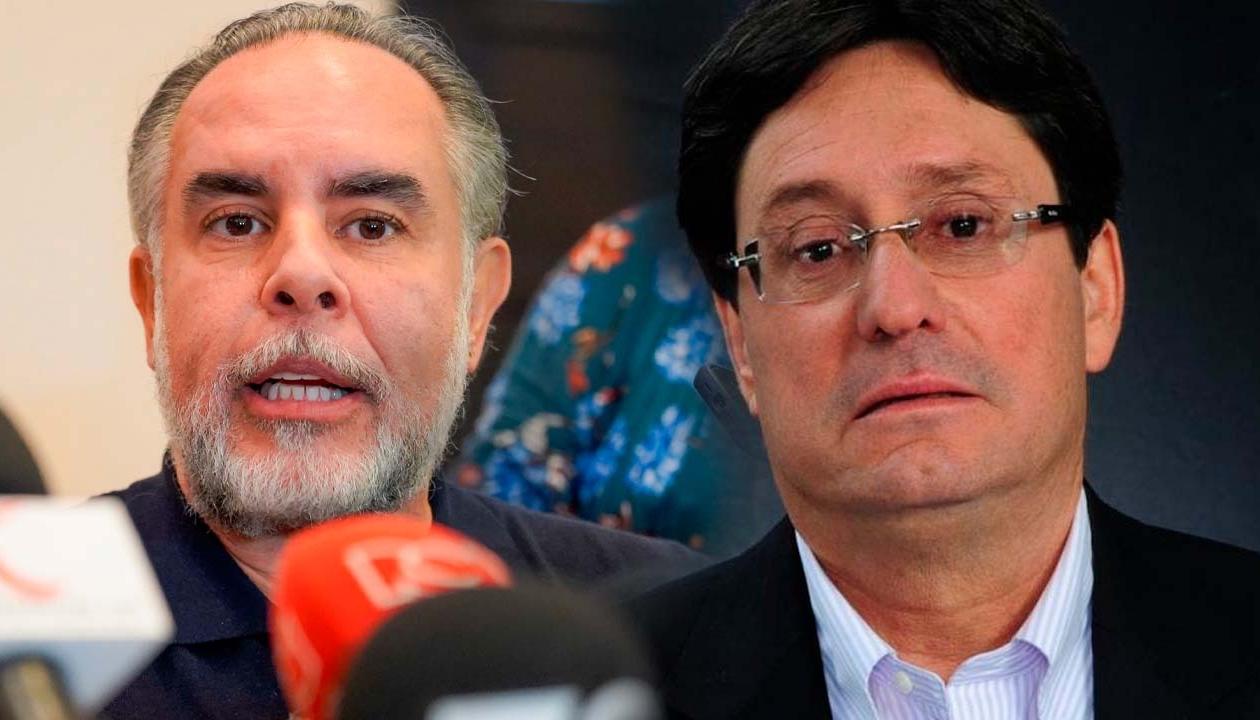 Ministro del Interior, Armando Benedetti; y ex vicepresidente Francisco Santos. 