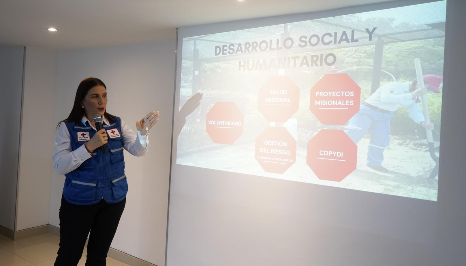 Zuleima Radi Sagbini, directora ejecutiva de la Cruz Roja Seccional Atlántico. 