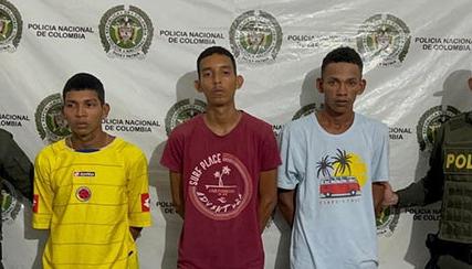 Capturados por homicidios en Fundación. 