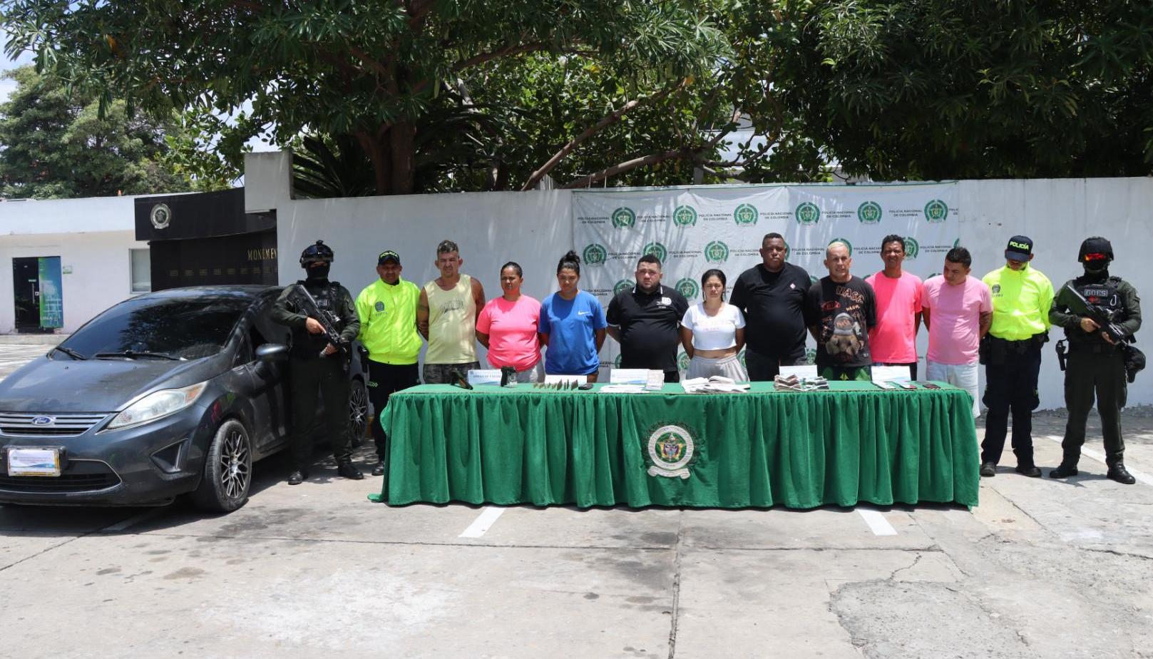 Las capturas fueron realizadas en varias diligencias de allanamientos. 