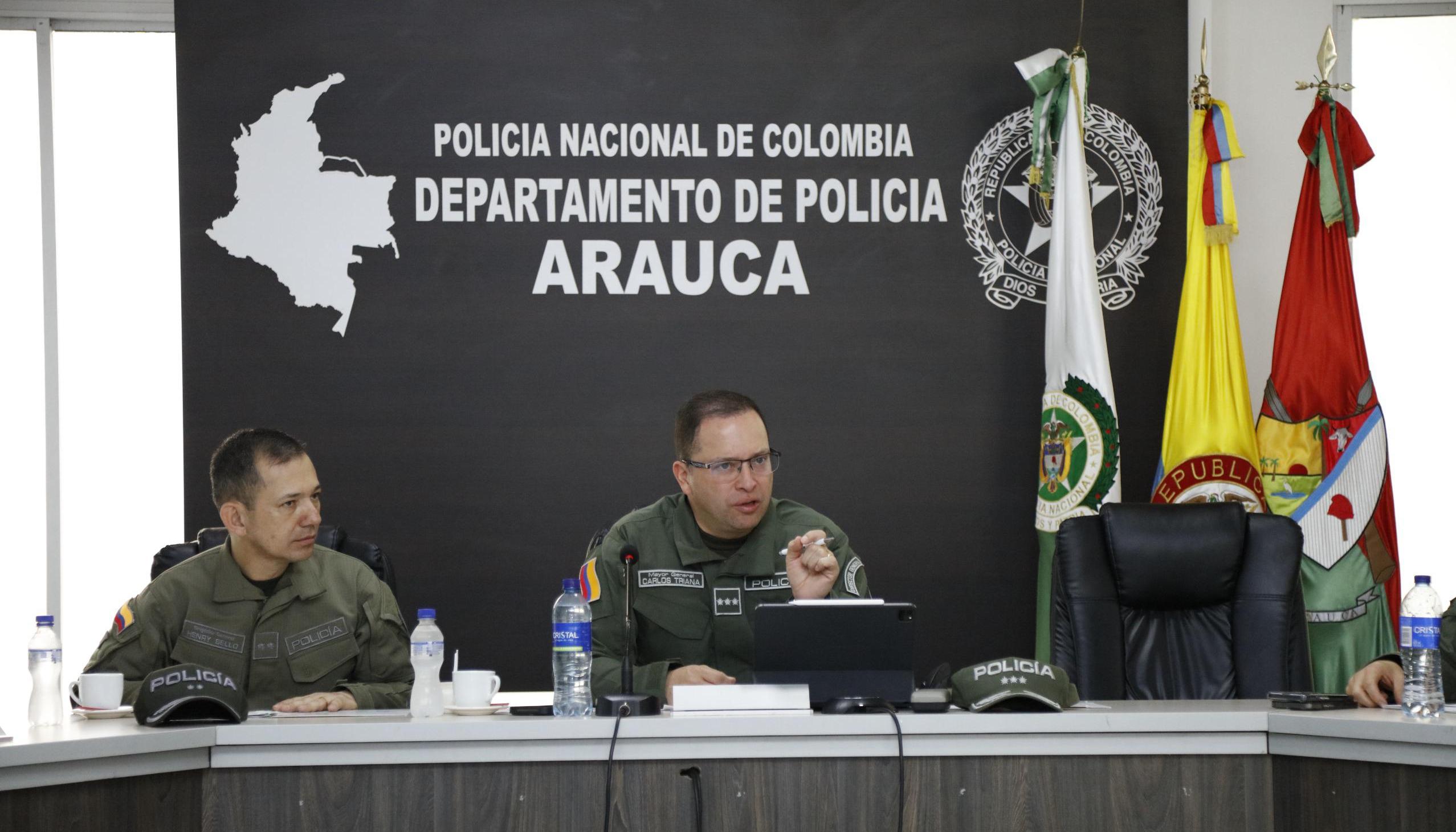 Mayor General Carlos Triana, director de la Policía Nacional. 