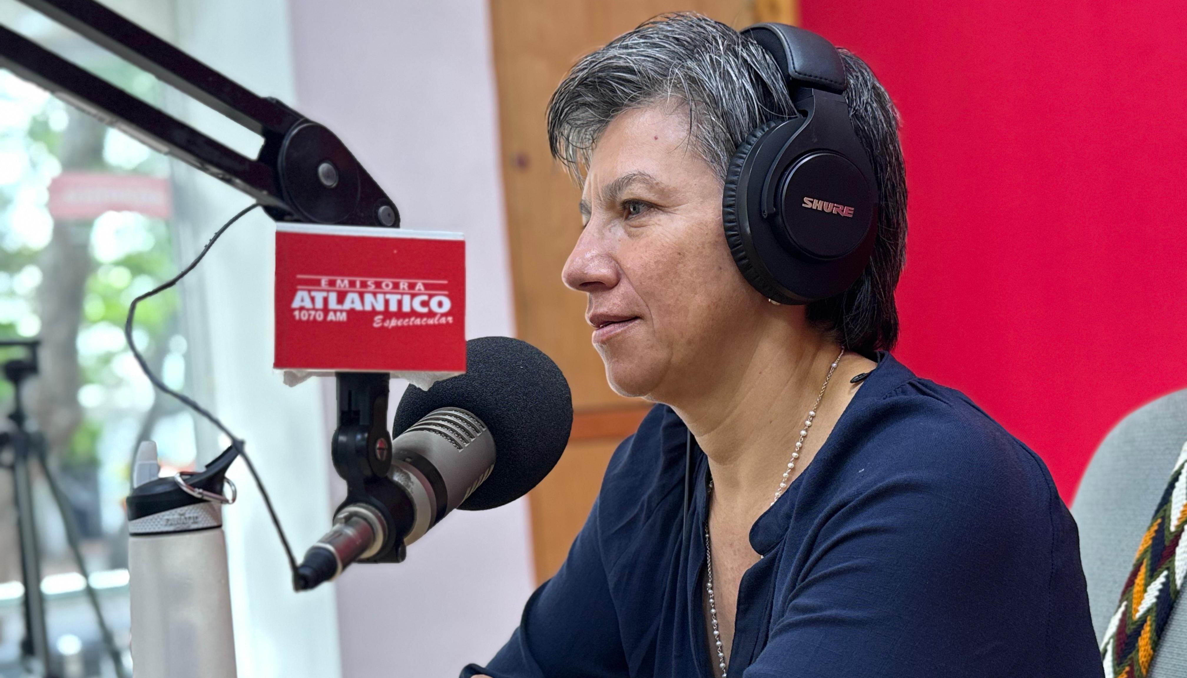 La candidata a la Presidencia de la República, Claudia López.