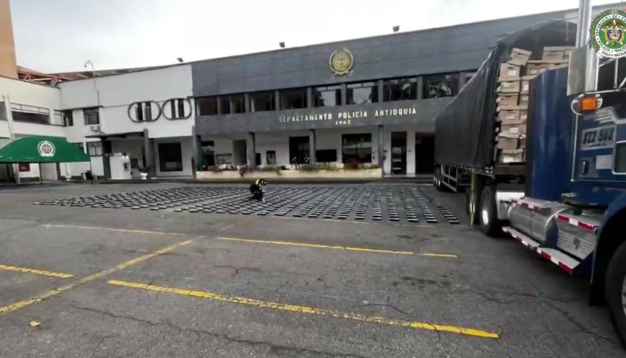 Cocaína incautada por la Policía. 