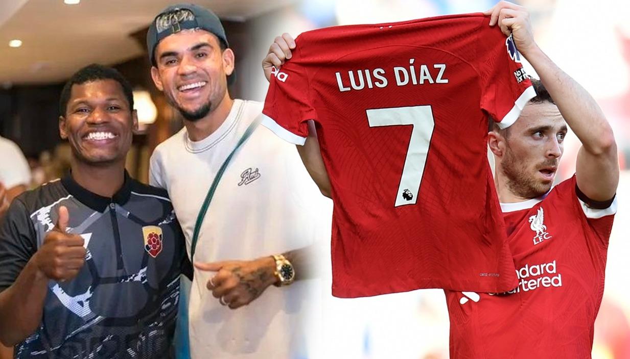 Luis Díaz junto al influencer 'JH'.