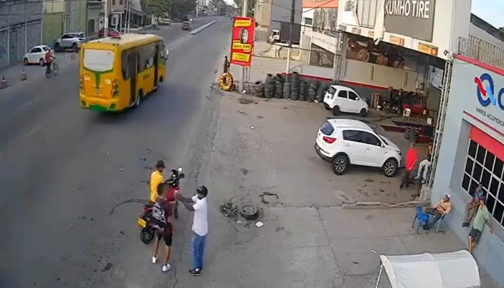 Momento en el que asesinan al Dj.