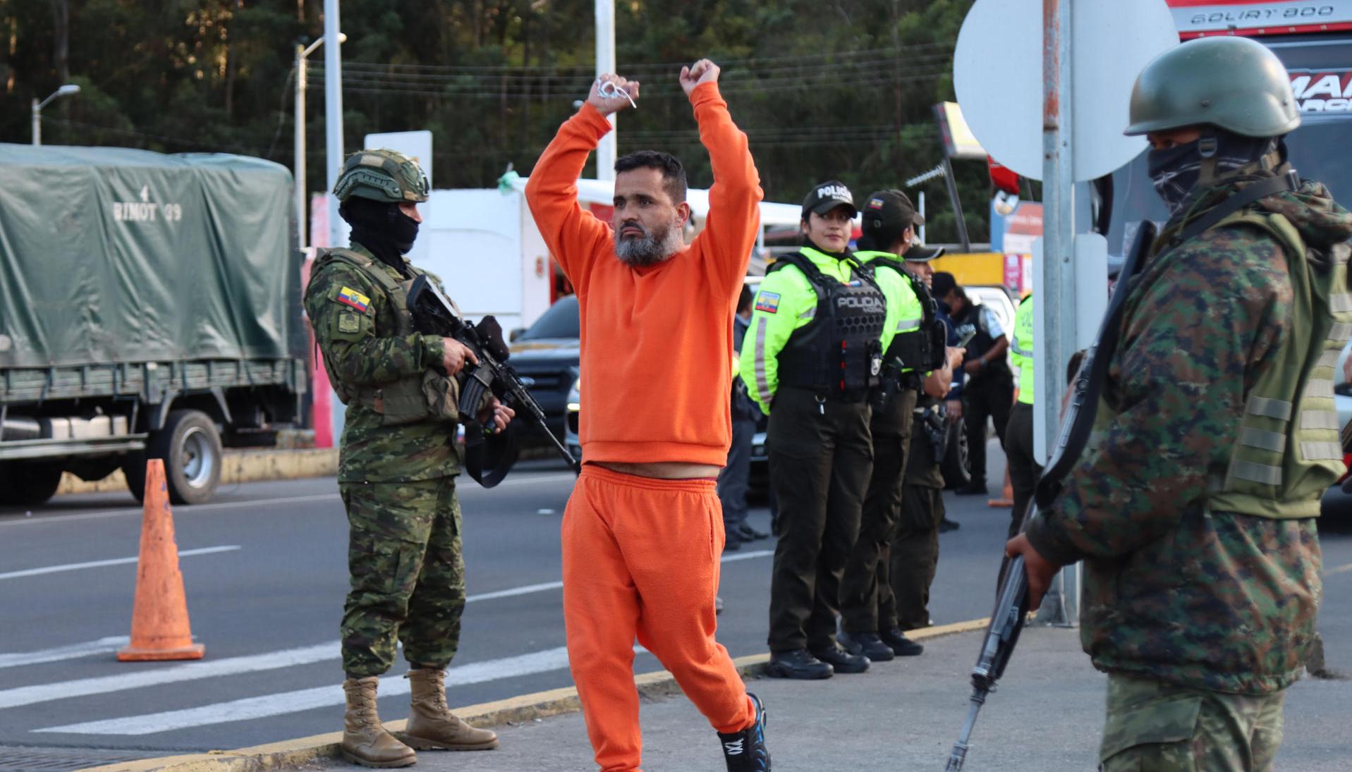 Deportado colombiano desde Ecuador.