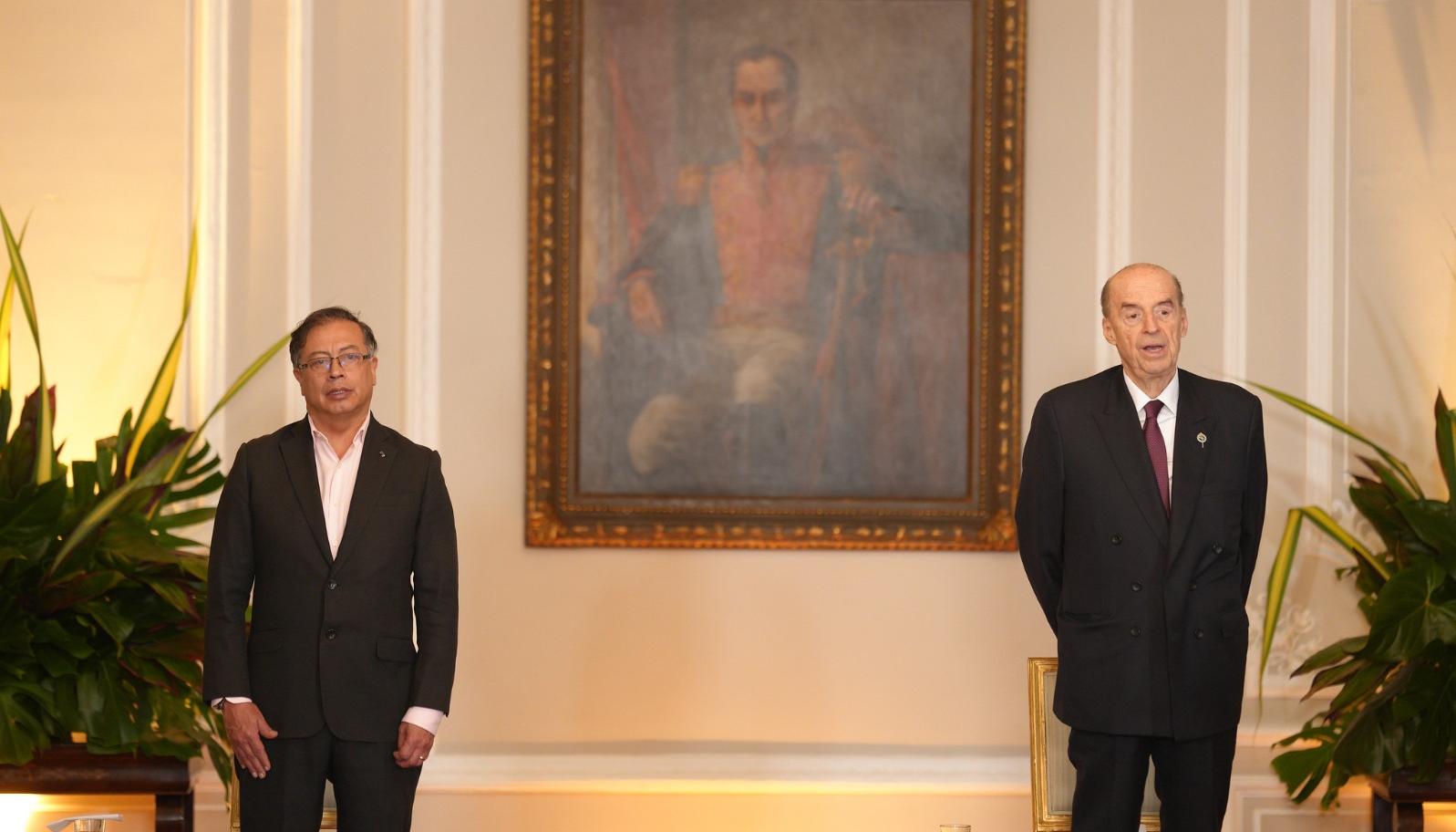 El Presidente Gustavo Petro y Álvaro Leyva.