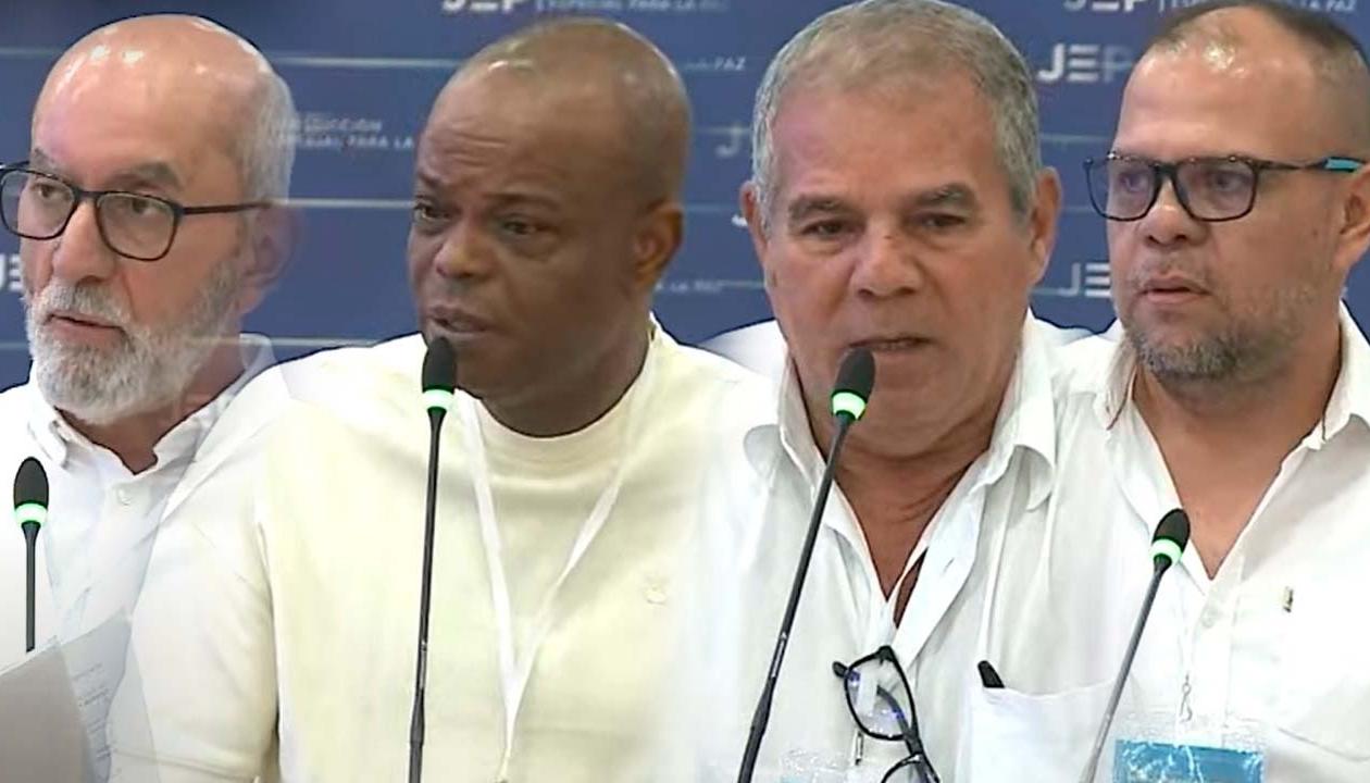 Heber Hernán Gómez Naranjo, Efraín Andrade Perea, Manuel Valentín Padilla Espitia y Eduart Gustavo Álvarez Mejía.