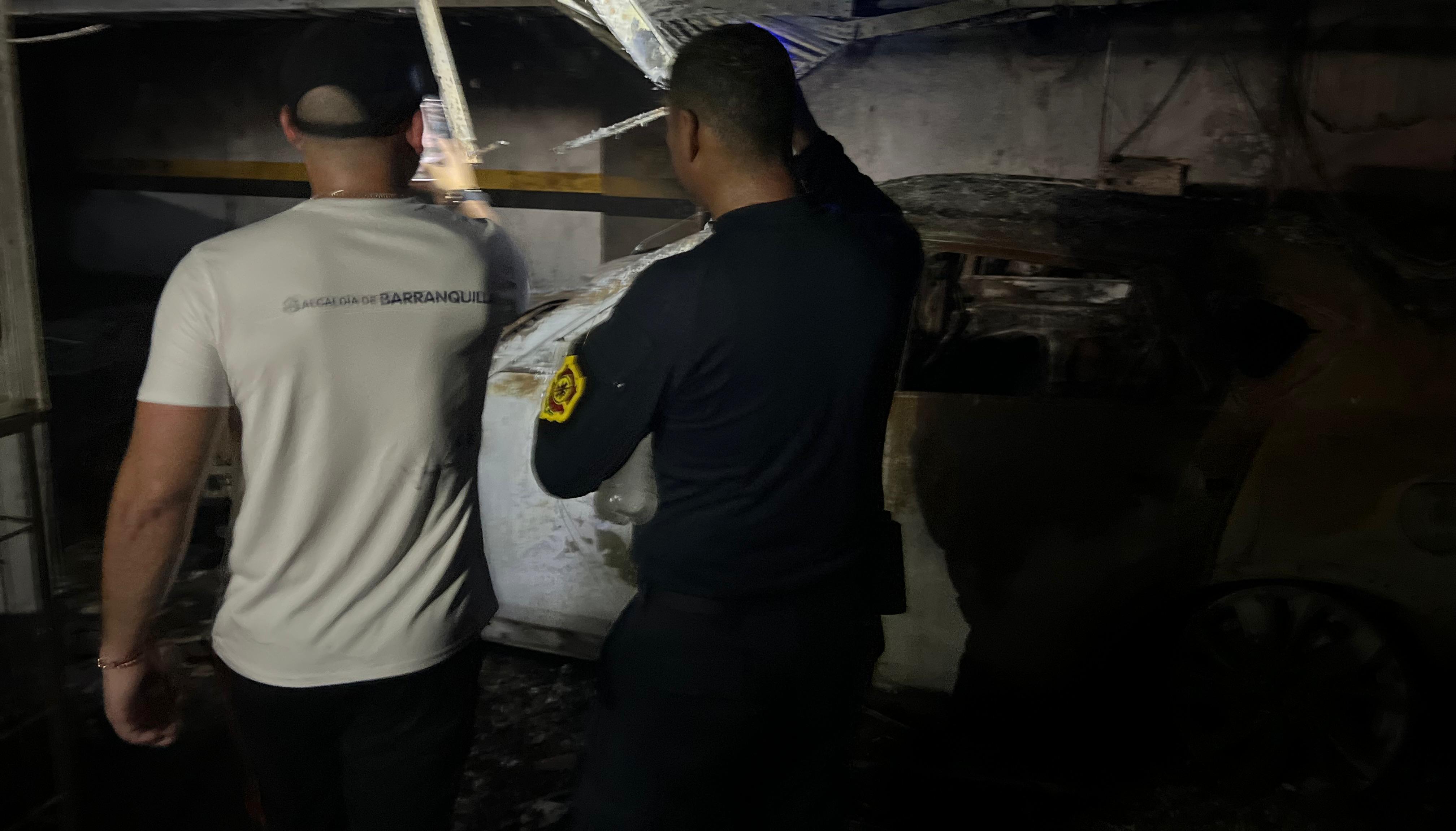 La zona del parqueadero.