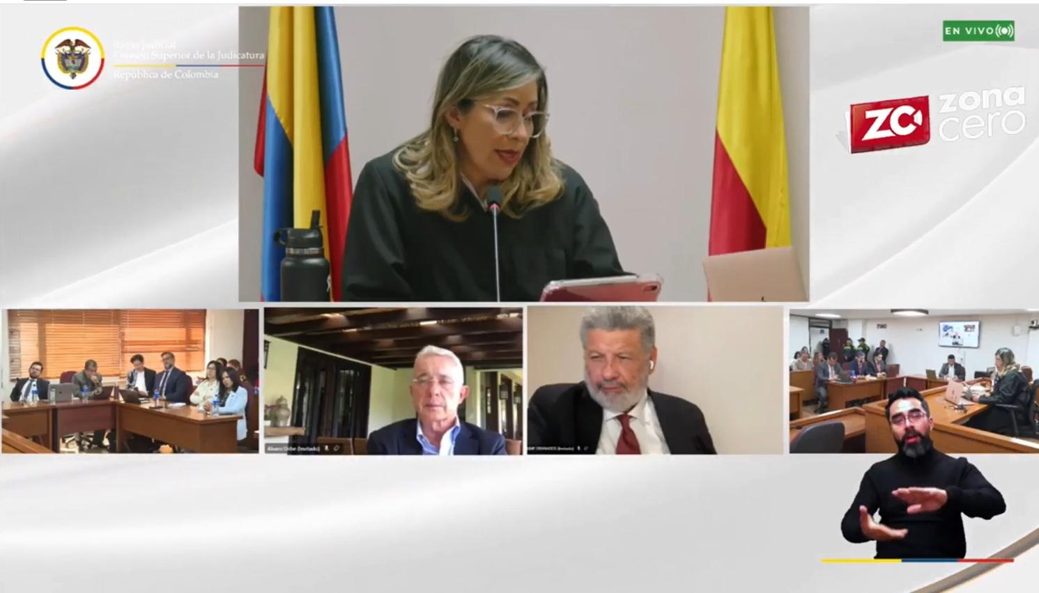 Imagen de la audiencia de lectura del sentido del fallo.