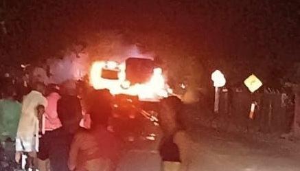 Lugar donde sucedió la explosión.