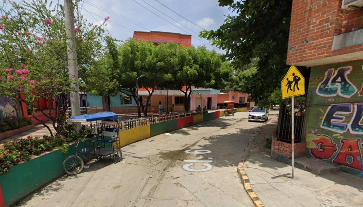 Lugar donde se presentó el crimen en el sector 'Rincón Latino'. 