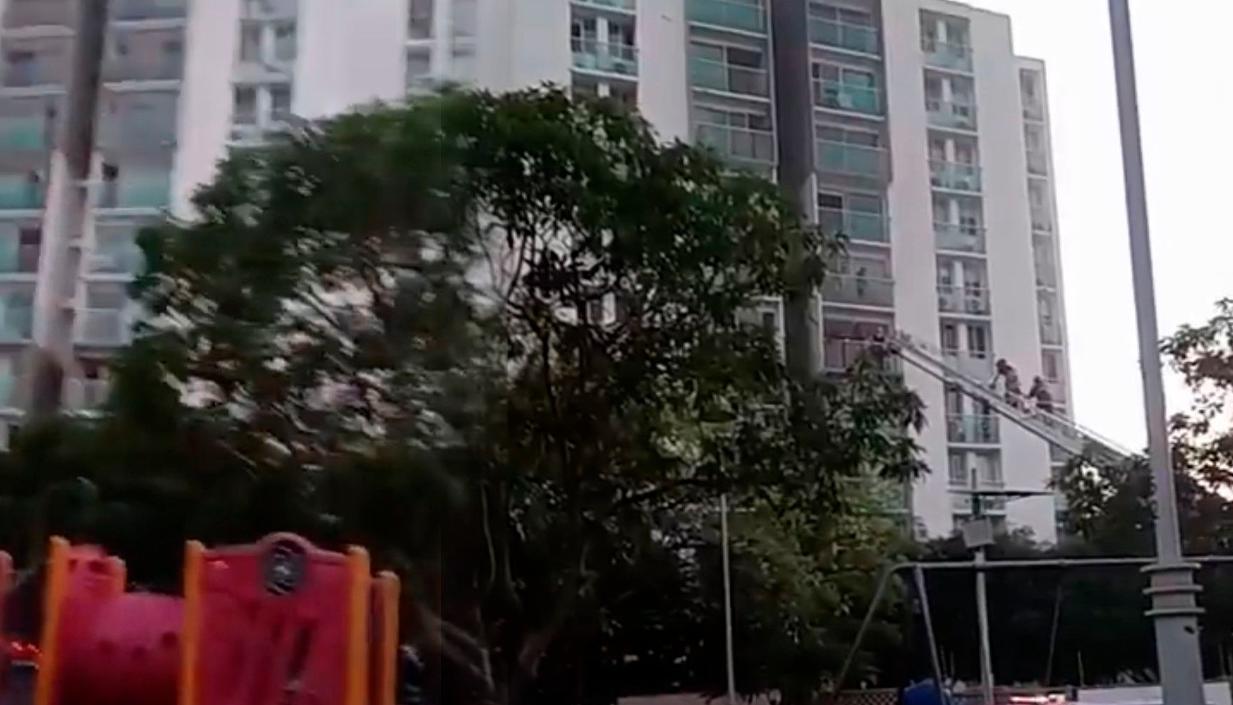 Incendio en el barrio Recreo.