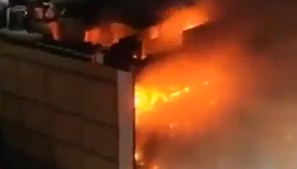 Imagen del incendio.