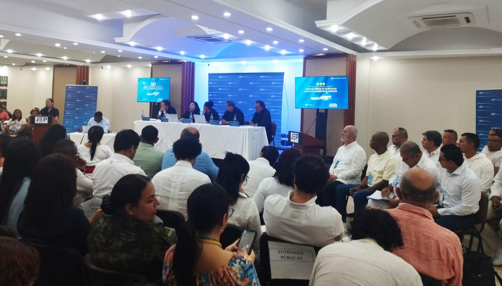 Audiencia Pública de la JEP en Valledupar.