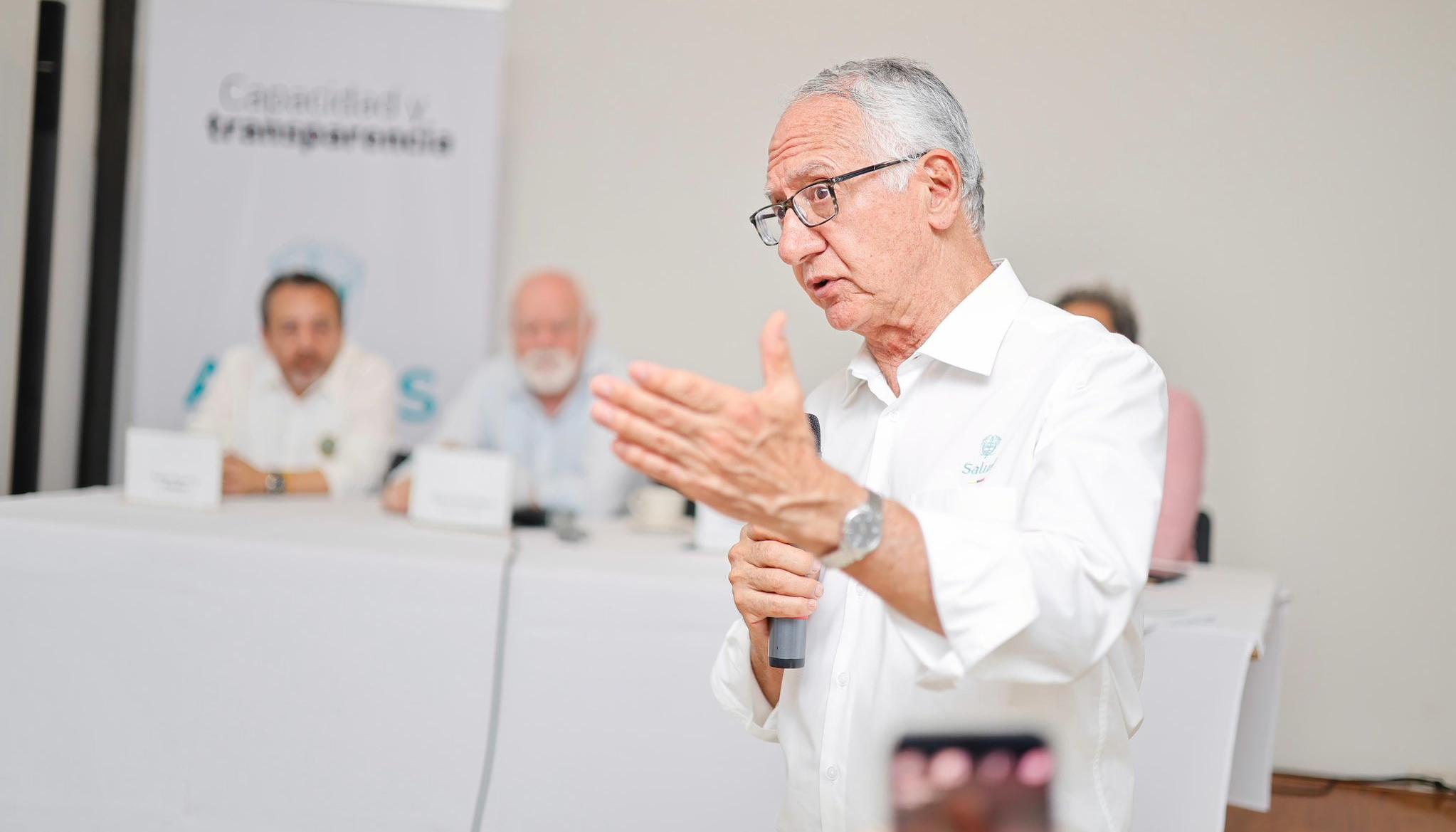 El Ministro de Salud, Guillermo Alfonso Jaramillo.