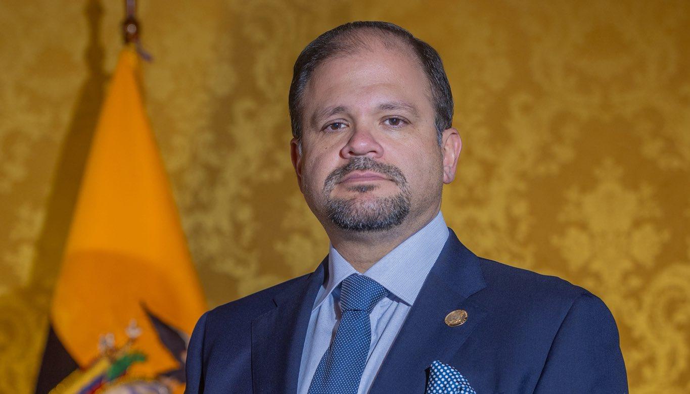 John Reimberg, ministro del Interior de Ecuador.