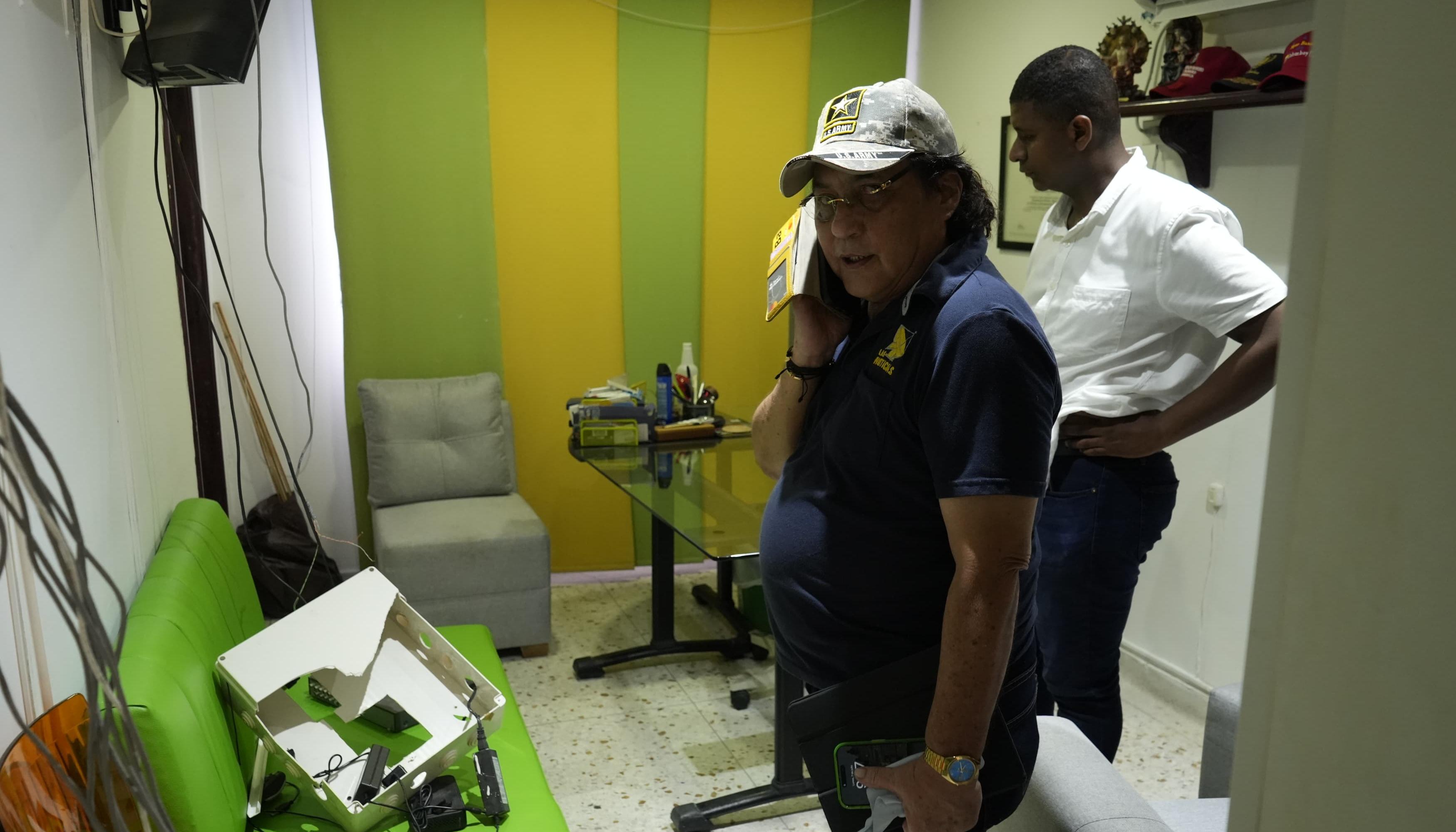 José Gómez Daza, director de Las Noticias, en su oficina. 