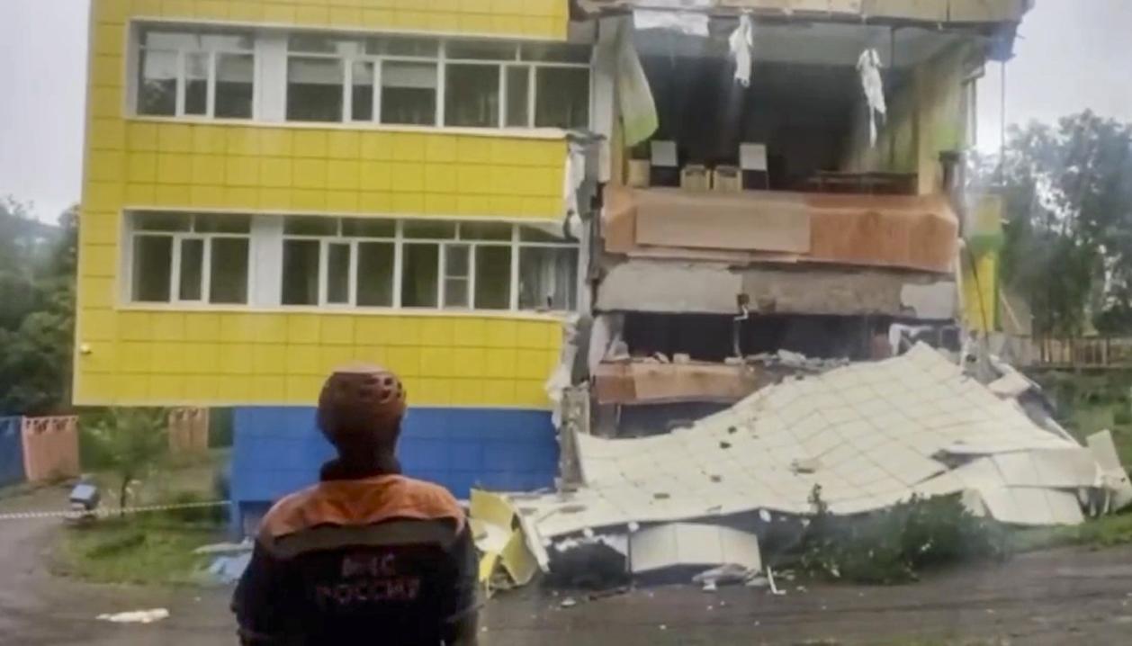 Los daños que dejó el terremoto.