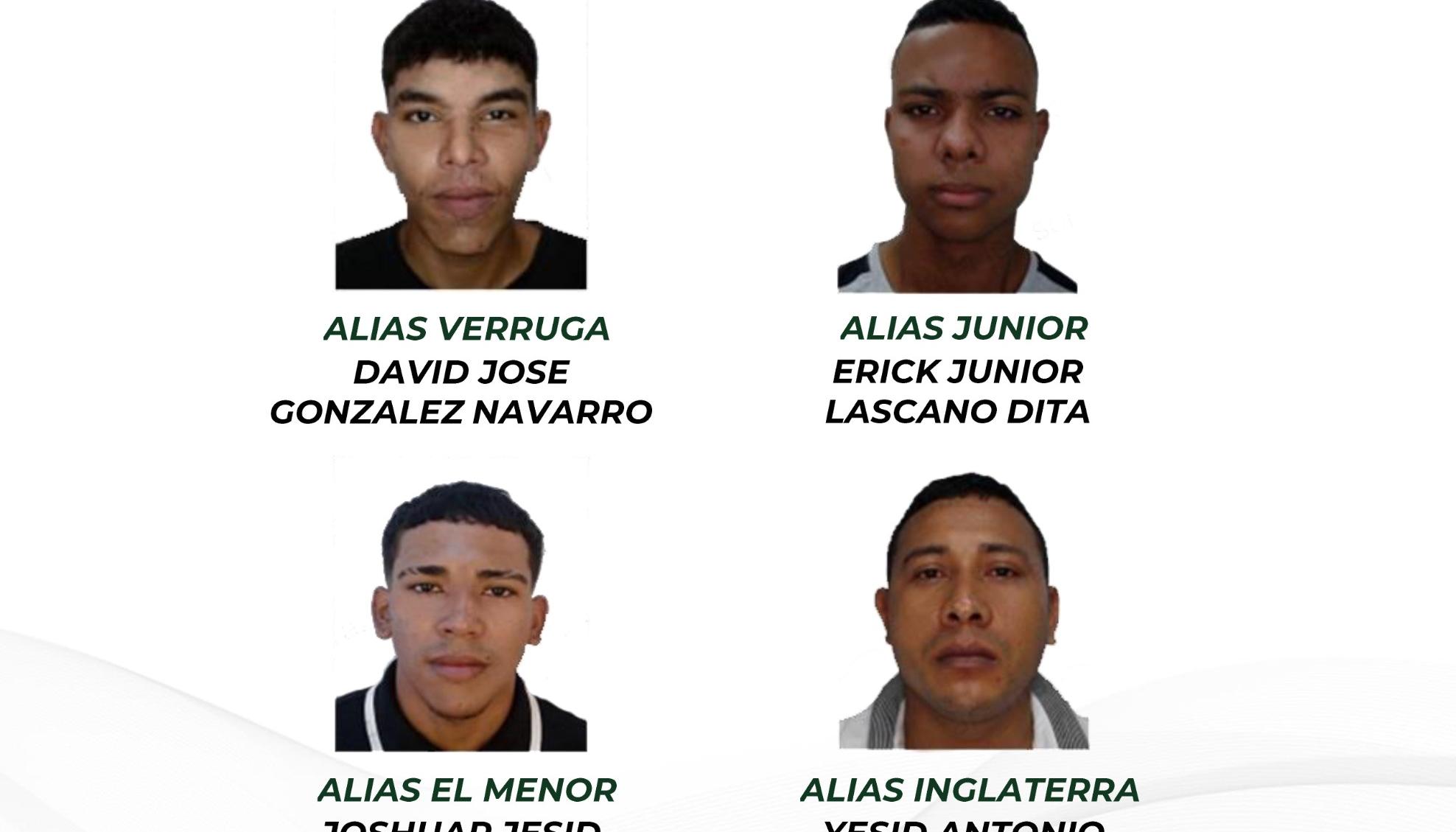 Los más buscados por homicidio en el Atlántico.