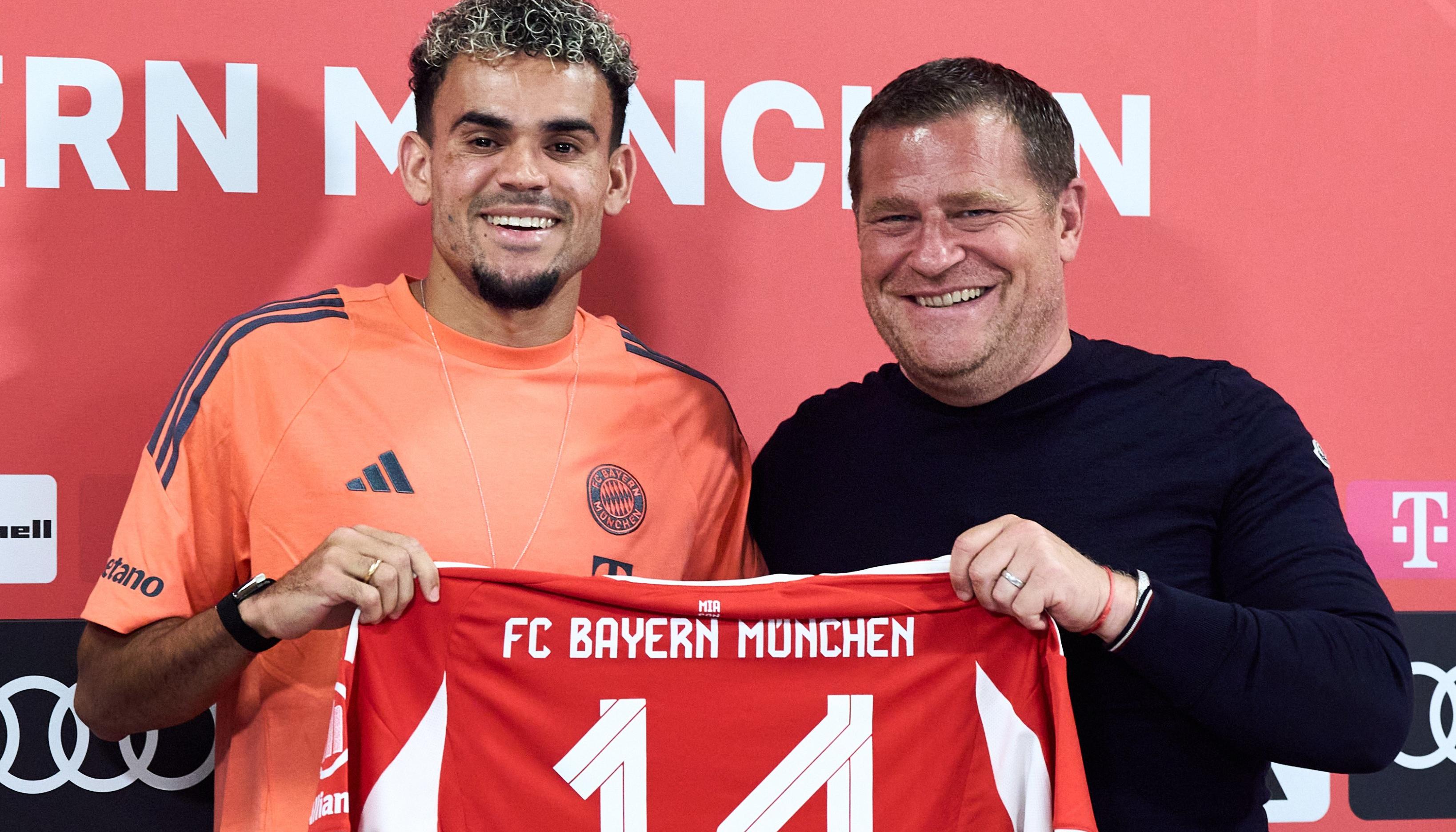 Luis Díaz presentado a los medios de comunicación.