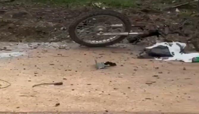 Motocicleta cargada con explosivos fue detonada en Calamar, Guaviare.