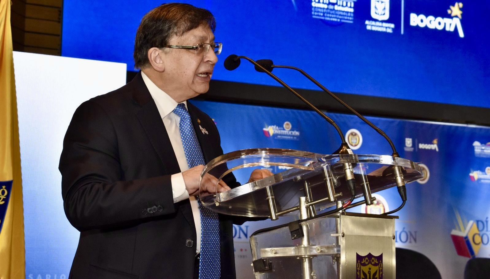 El presidente de la Corte Constitucional, Jorge Enrique Ibáñez Najar.