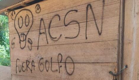 Lugar donde fue encontrado uno de los cuerpos.