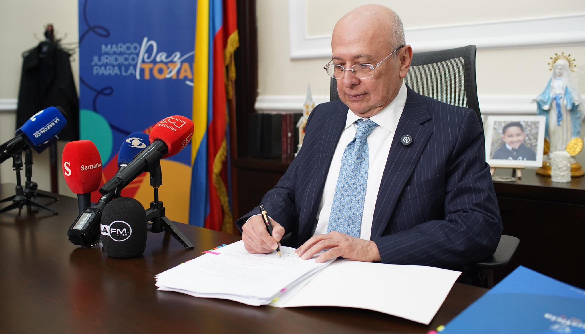 El Ministro de Justicia, Eduardo Montealegre.