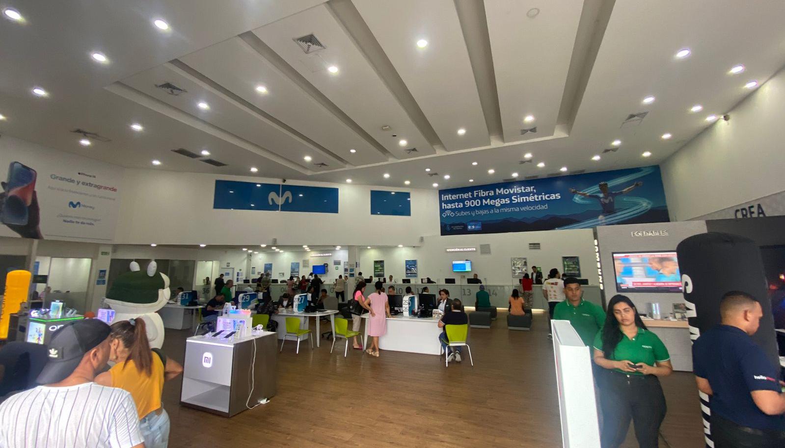 Oficina de Movistar.