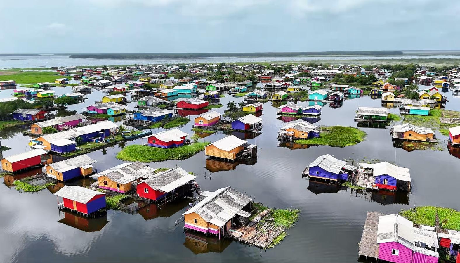 Vista panorámica de Nueva Venecia, Magdalena. 