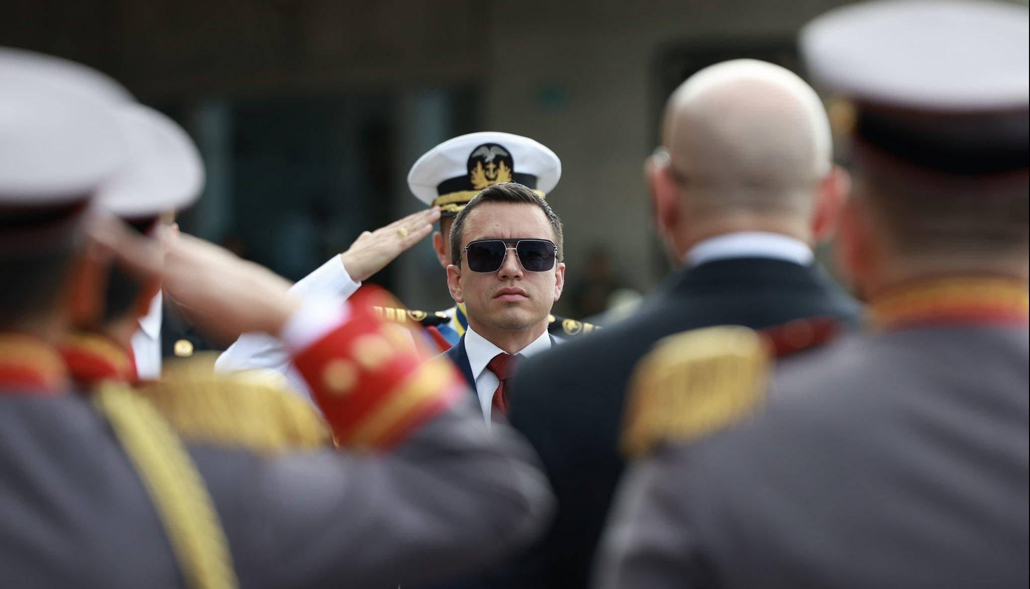 El presidente ecuatoriano, Daniel Noboa.