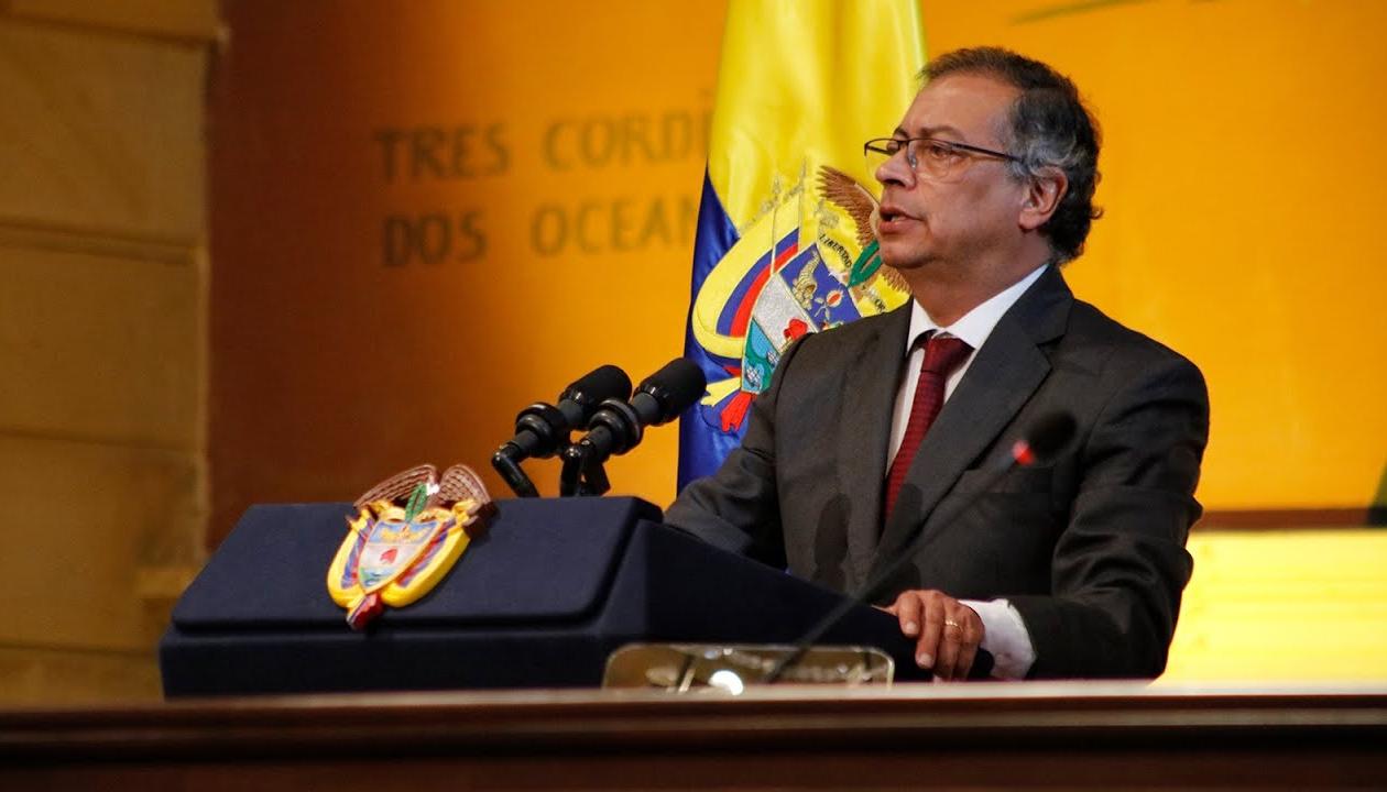 Petro en el Congreso de la República.