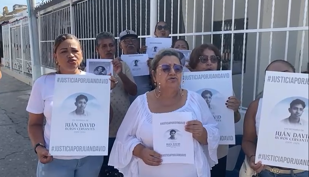 Plantón en Las Margaritas de Soledad. 