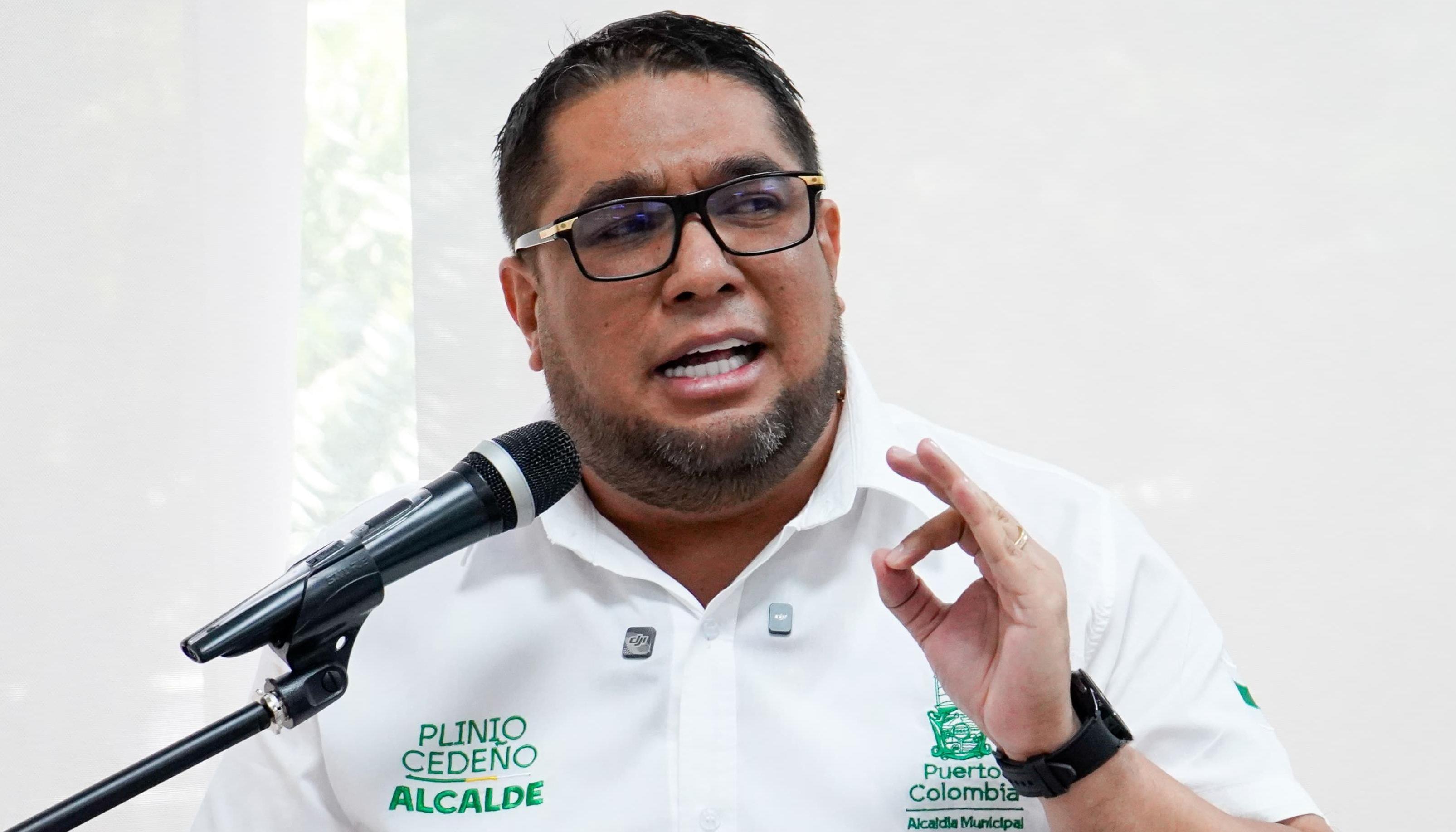 Plinio Cedeño, alcalde de Puerto Colombia.
