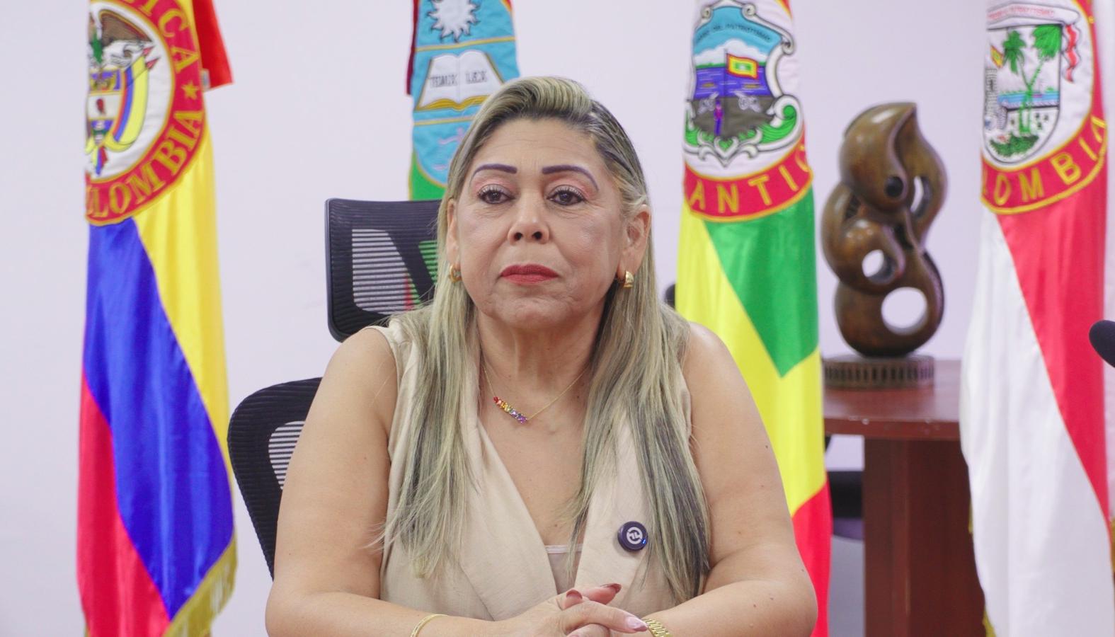 Vivian Saltarín, presidenta del Tribunal Superior de Barranquilla. 