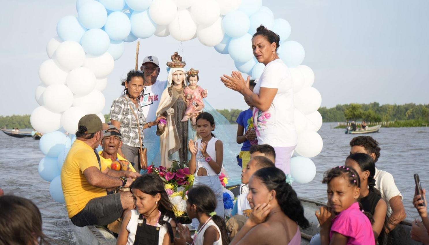 Procesión náutica de la Virgen del Carmen, en Buenavista